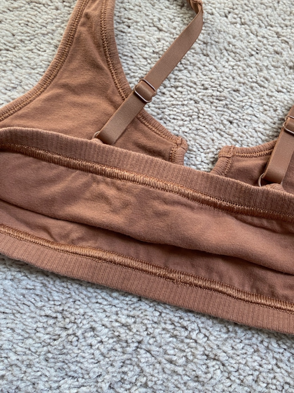 Aerie Superchill Cotton Rib Bralette, Size Small - Picture 4 of 4